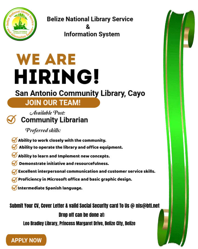 Community Librarian needed