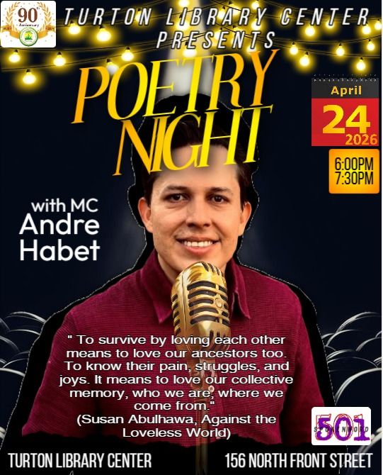 Poetry night at the library